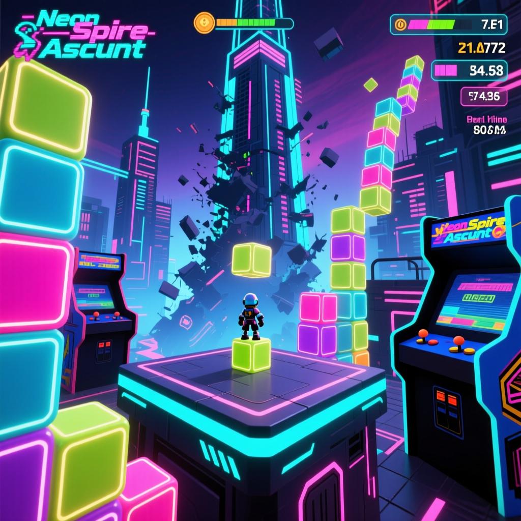 Neon Spire Ascent