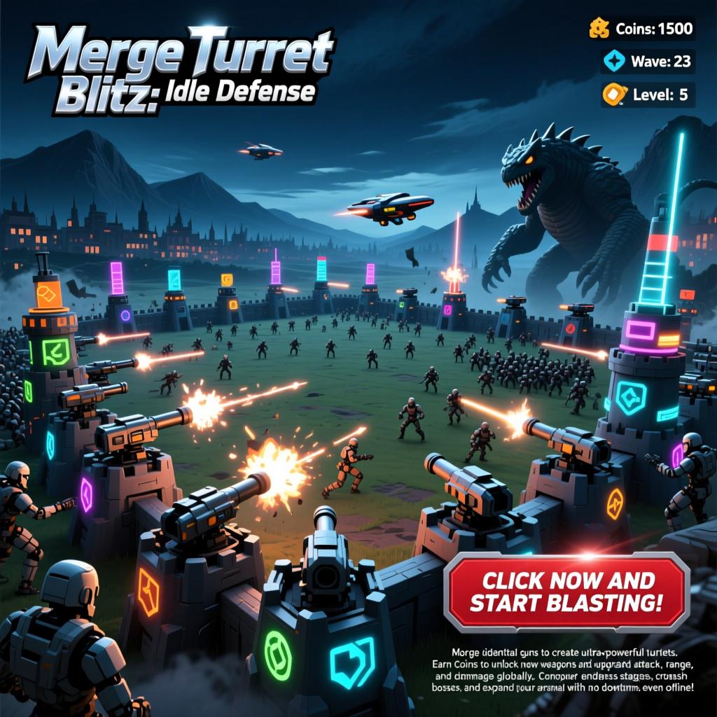 Merge Turret Blitz Idle Defense