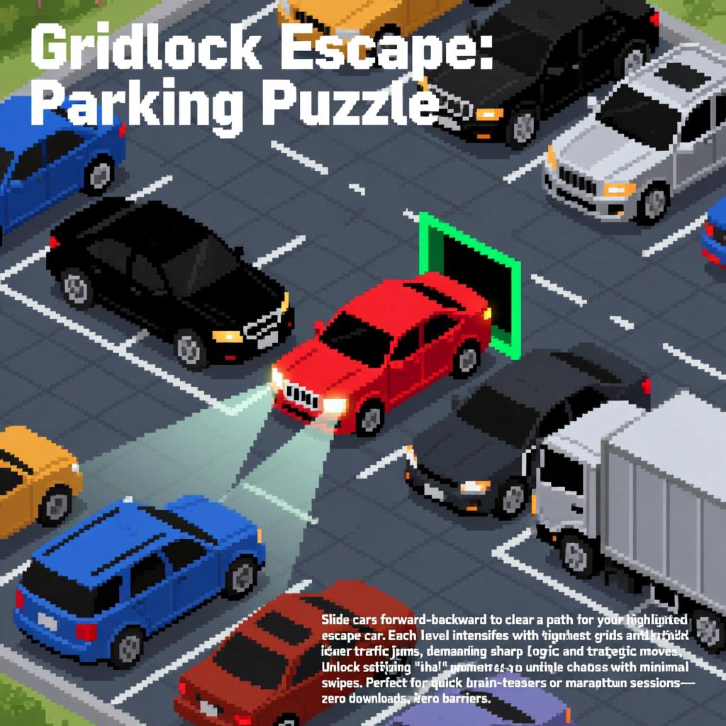 Gridlock Escape Parking Puzzle