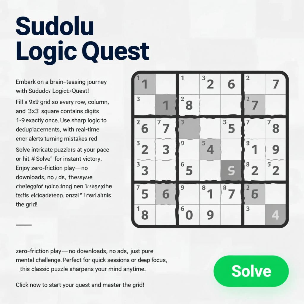 Sudoku Logic Quest