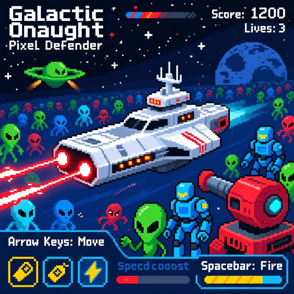 Galactic Onslaught Pixel Defender