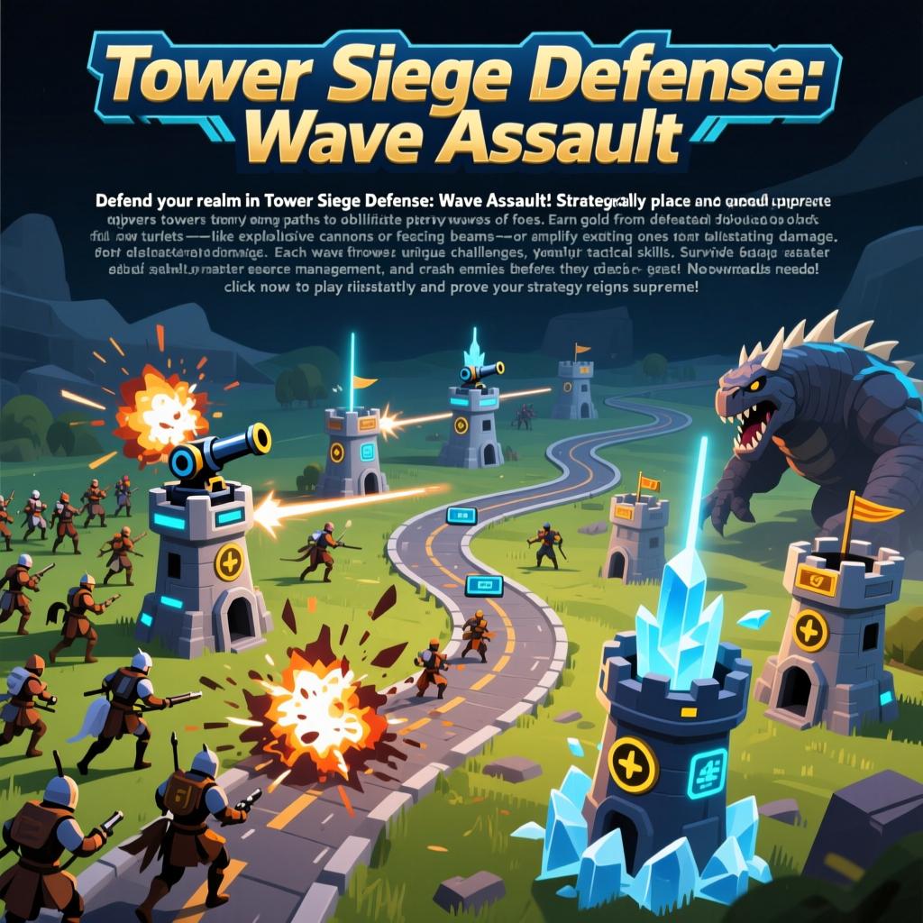 Tower Siege Defense Wave Assault