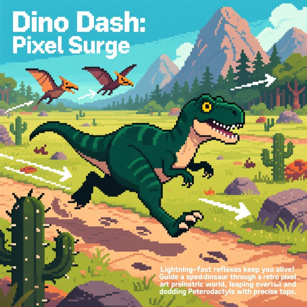 Dino Dash Pixel Surge